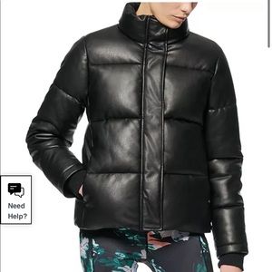 Marc New York Faux Leather Puffer Jacket